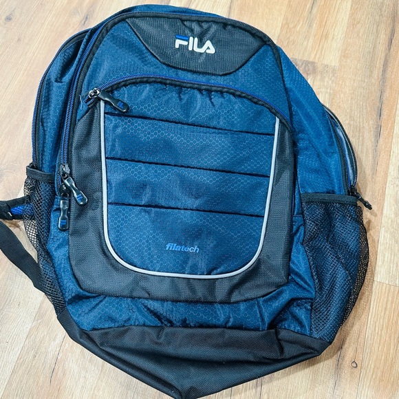 Fila Dark Blue and Black Men's Backpack - Picture 7 of 9